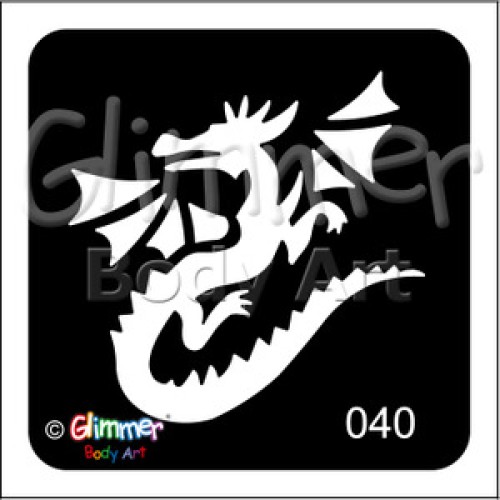 Glitter tattoo 040 Flying Dragon Pack Of 5 (040 Flying Dragon Pack Of 5)
